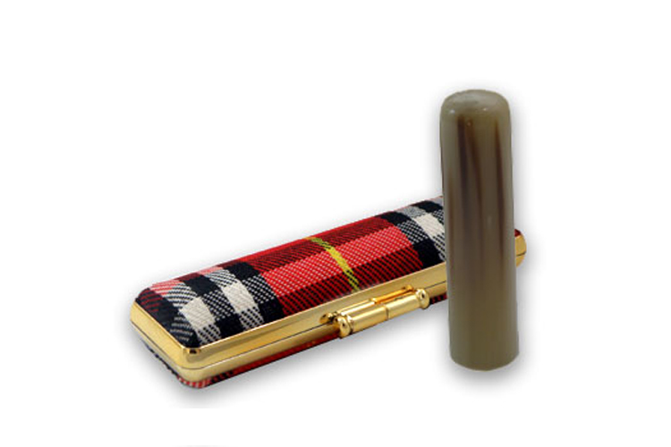 Tartan シリーズ 赤ケース 牛角(色上)