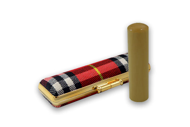 Tartan シリーズ 赤ケース 薩摩本柘